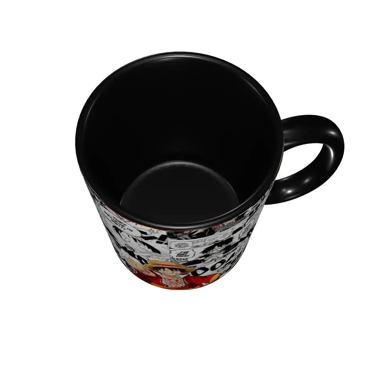 A colorful Kid's Luffy One Piece Mug featuring cute cartoon anime art, designed as a durable water cup gift for girls and boys.