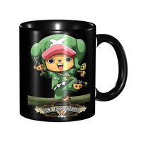 A colorful Kid's Luffy One Piece Mug featuring cute cartoon anime art, designed as a durable water cup gift for girls and boys.