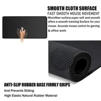 Master Roshi Mouse Pad Dragon Ball gaming desk mat with colorful anime artwork smooth polyester cloth surface stitched edges and non-slip rubber base