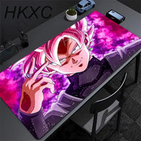 Master Roshi Mouse Pad Dragon Ball gaming desk mat with colorful anime artwork smooth polyester cloth surface stitched edges and non-slip rubber base