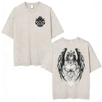 Albedo Overlord Vintage Washed T-Shirt Anime Graphic Tee