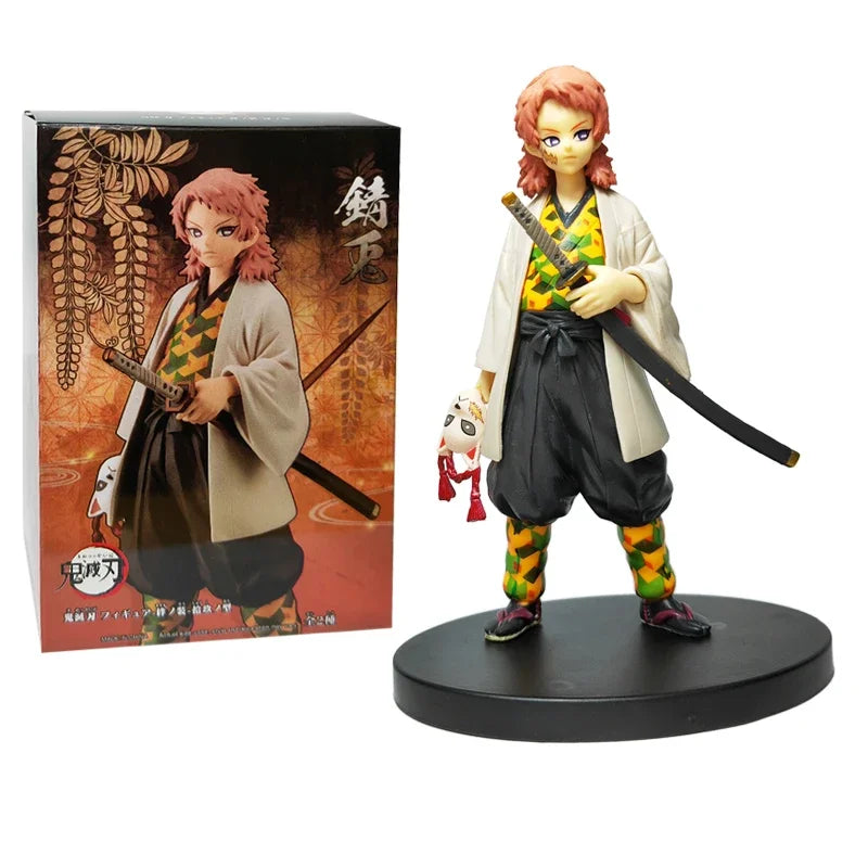 High-quality Demon Slayer Figures featuring Tanjiro Kamado, Nezuko, Zenitsu, and Inosuke in dynamic action poses for anime collection.