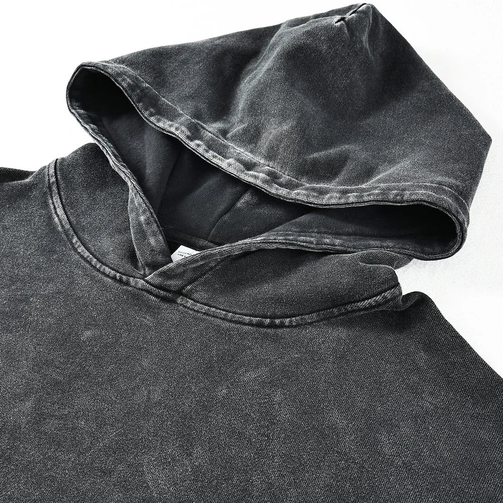 One Piece Vintage Washed Oversized Hoodie | Cotton Streetwear