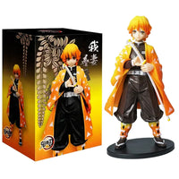 High-quality Demon Slayer Figures featuring Tanjiro Kamado, Nezuko, Zenitsu, and Inosuke in dynamic action poses for anime collection.