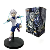 High-quality Hunter x Hunter Anime Figures featuring Gon Freecss, Killua Zoldyck, and Kurapika in dynamic action poses for adult room decor.