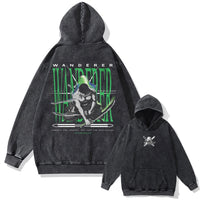 One Piece Vintage Washed Oversized Hoodie | Cotton Streetwear