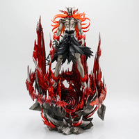 A detailed 32cm Bleach Anime Figure GK model featuring Kurosaki Ichigo in battle pose, available with Ulquiorra Cifer and Toshiro Hitsugaya variants.