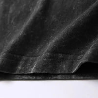 A vintage Washed T-shirt ONE PIECE Doflamingo in an oversized Harajuku style, suitable for men and women's fitness and street fashion.