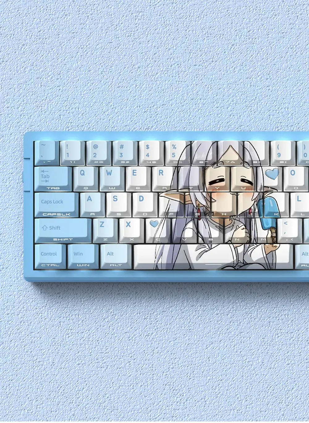 Miyu 129-Key OEM PBT Translucent Keycaps side-engraved 5-side thermal sublimation custom mechanical keyboard