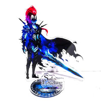 A high-definition 15cm Solo Leveling Acrylic Stand featuring Sung Jinwoo, Sung Jin Ah, and Yoo Jin Ho anime action figures for desk decoration.