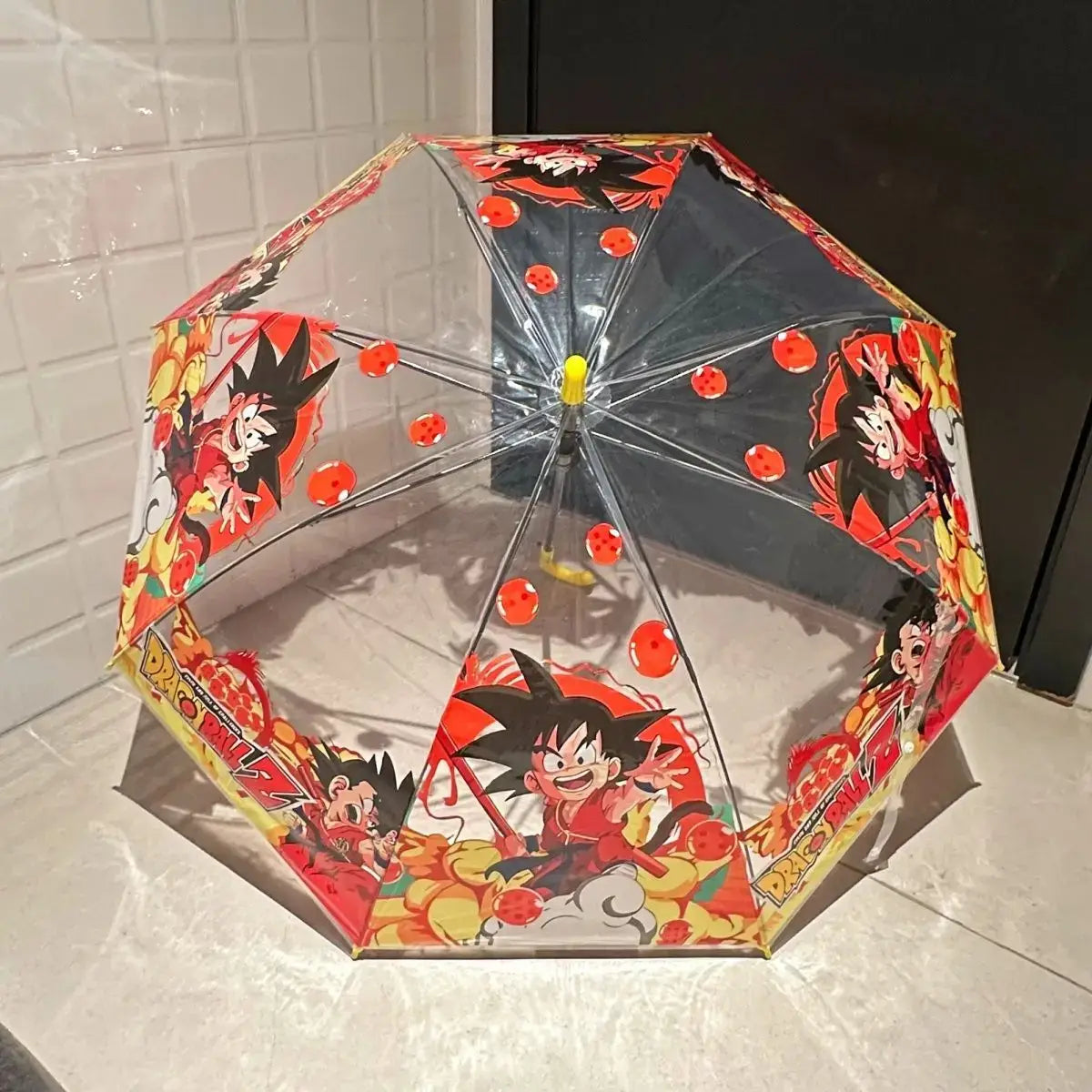 Dragon Ball Goku Folding Transparent Umbrella anime fashion portable accessory men women