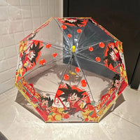 Dragon Ball Goku Folding Transparent Umbrella anime fashion portable accessory men women