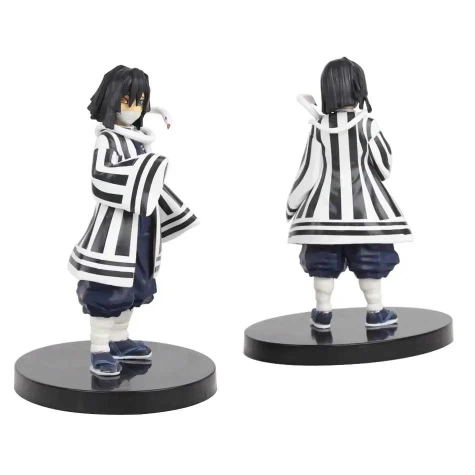 A highly detailed 16cm Demon Slayer Anime Figure made of premium PVC, showcasing Kamado Tanjiro in a dynamic warrior action pose for desktop decoration.