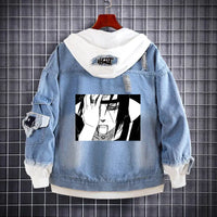 Naruto Akatsuki Itachi Harajuku Pullover Hoodie back view flannel Harajuku anime sweatshirt