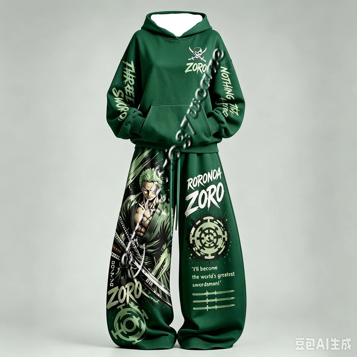 One Piece Oversized Hoodie and Pants Set | Unisex