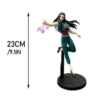 High-quality Hunter x Hunter Anime Figures featuring Gon Freecss, Killua Zoldyck, and Kurapika in dynamic action poses for adult room decor.