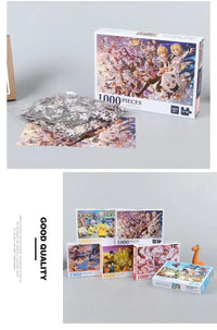 Japanese Anime Naruto Whirlpool Puzzle 1000 piece stress relieving jigsaw puzzle for adults and children
