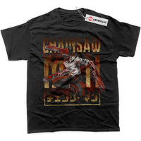An oversized Chainsaw Man T-Shirt made of soft cotton, featuring a graphic print of Power and Makima for men's and women's streetwear.