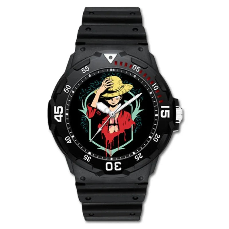 One Piece Anime Minimalist Quartz Watch Luffy Zoro Chopper cartoon personality festival gift