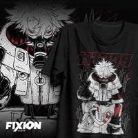A hot anime Gachiakuta Print T-shirt in an oversized Y2K style, made from heavy cotton for women and men.