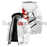 Dandadan Okarun Anime Harajuku Zip Hoodie full length winter jacket parka anime streetwear