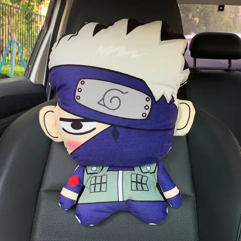 Naruto Anime Car Neck Pillow Headrest Uzumaki cartoon anti-fatigue seat accessory gift