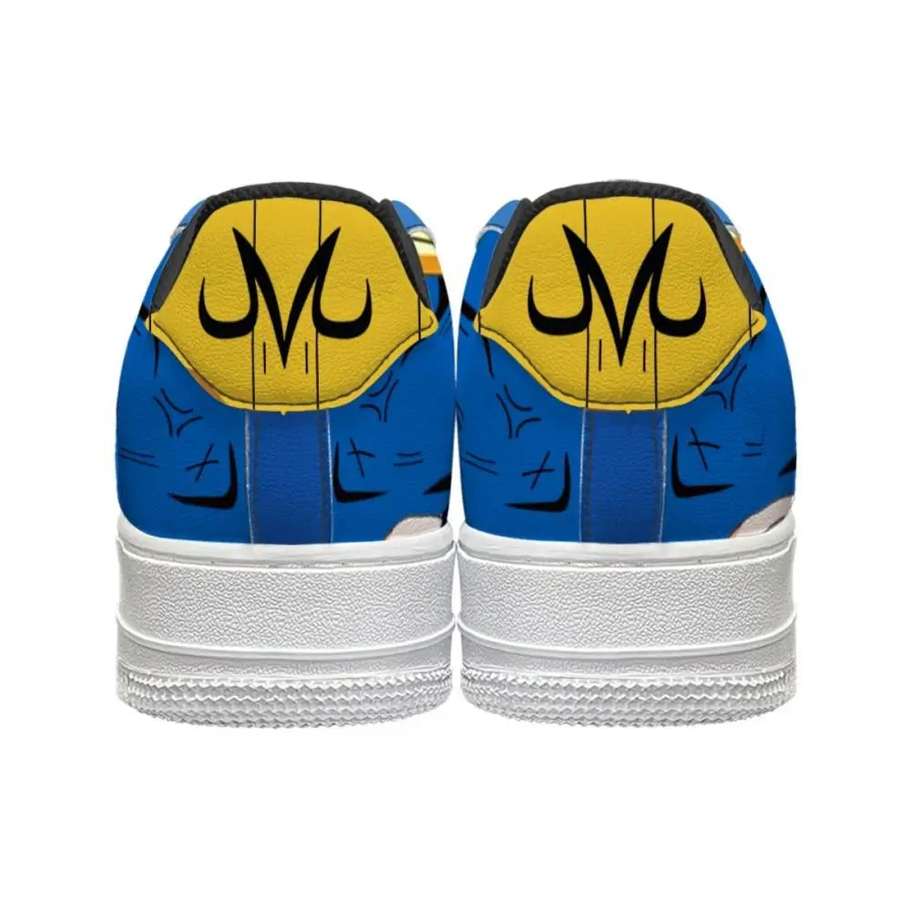Close-up of Dragon Ball Z Goku Vegeta Anime Sneakers custom print detail high quality sole