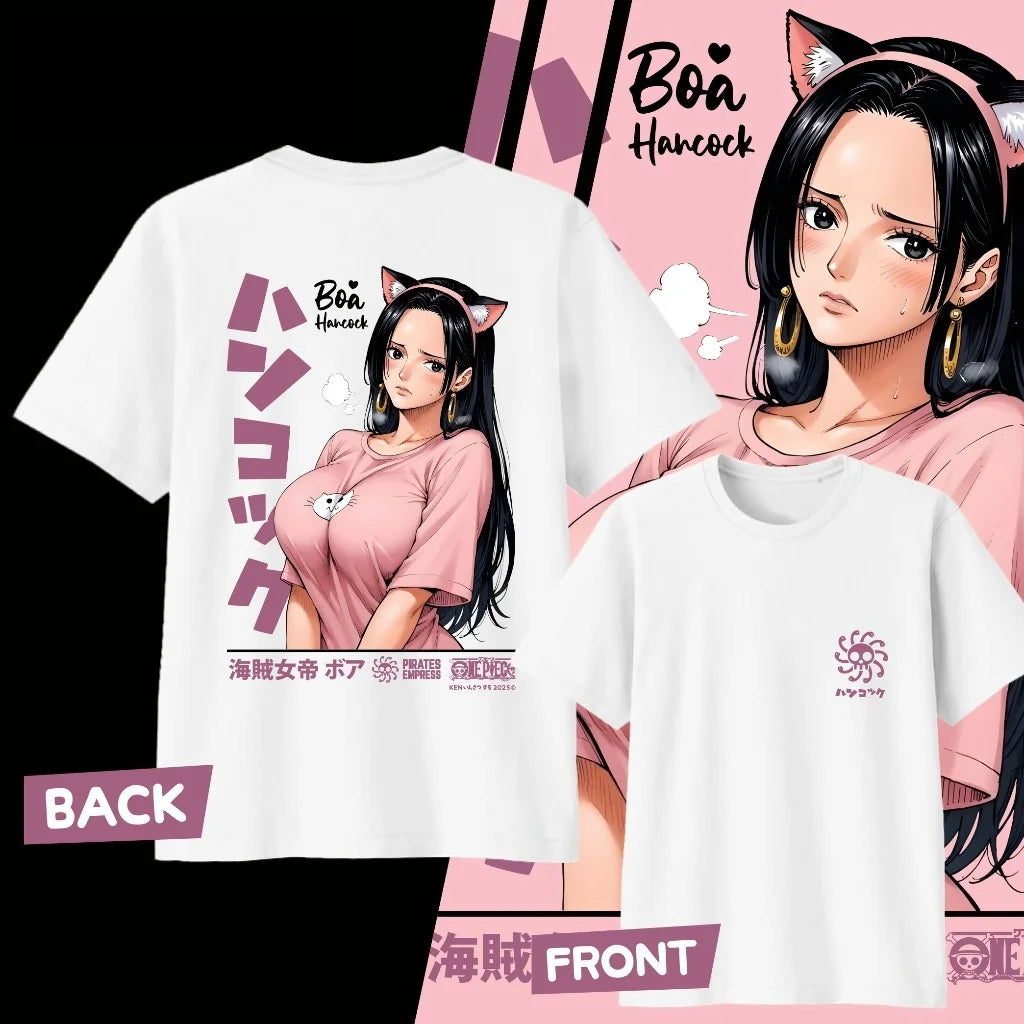 Boa Hancock One Piece Printed Cotton T-Shirt | Lightweight Tee