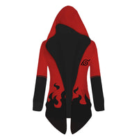 Naruto Uzumaki Cosplay Hooded Cardigan Trench Coat full length spring autumn anime casual jacket