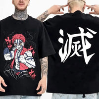 Demon Slayer Summer Parent-Child Cotton Tee loose casual anime print short sleeve top