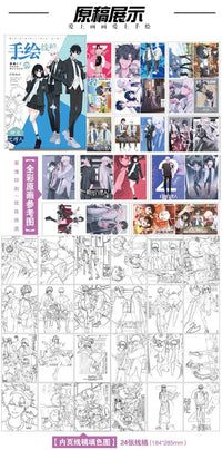 Chainsaw Man Anime Colouring Book multiple pages fan-drawn anime outline sketches colouring