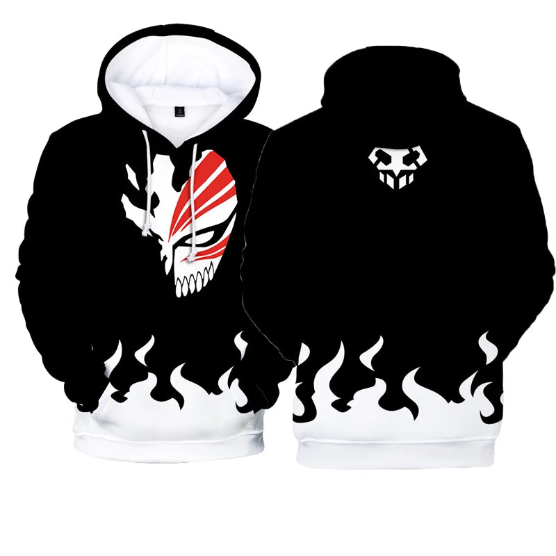 Bleach Anime 3D Print Cosplay Hoodie Harajuku Y2K tracksuit pullover long sleeve men women