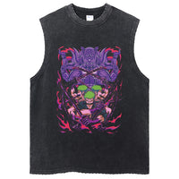 One Piece Vintage Washed Graphic Tank Top | Cotton Streetwear