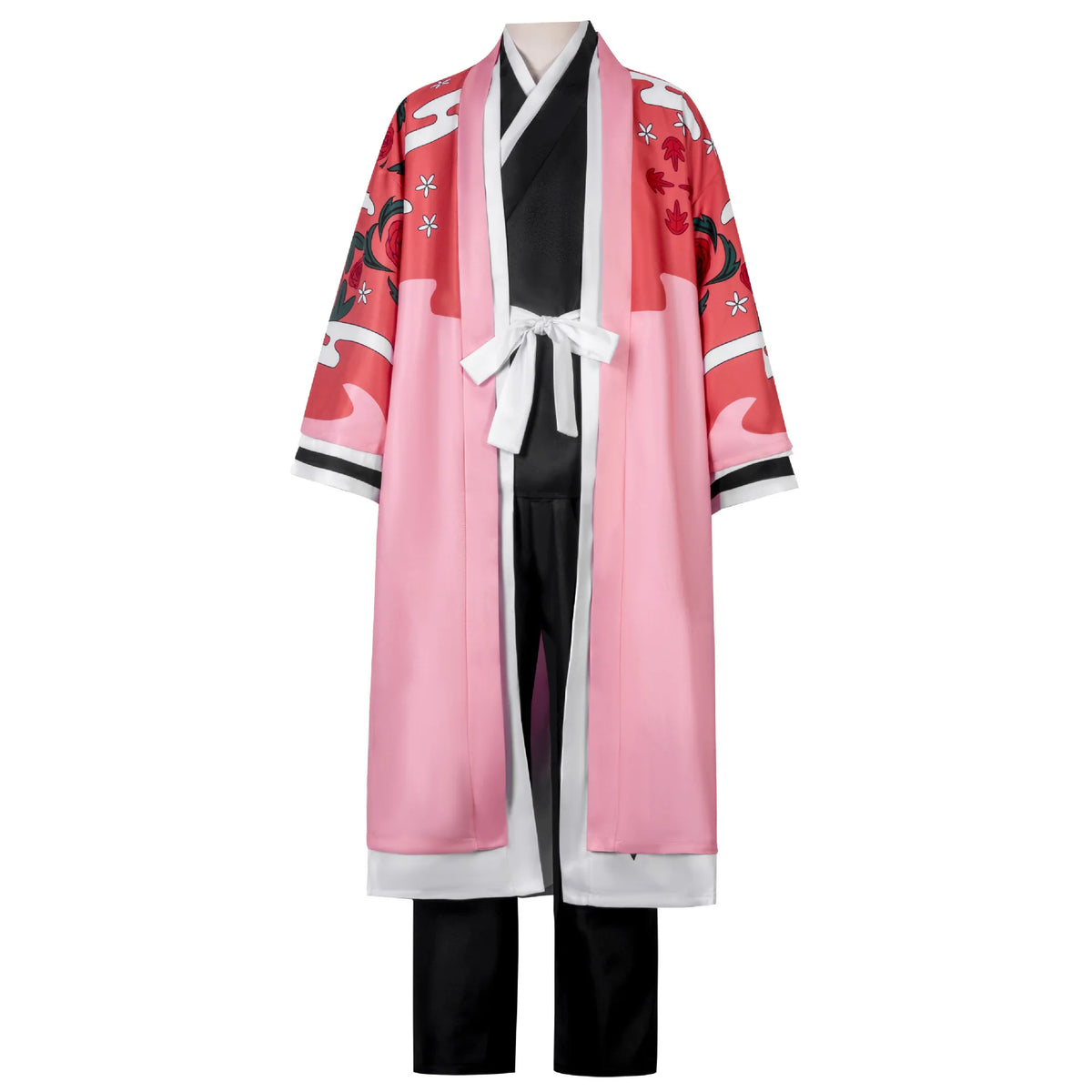 Shunsui Kyoraku BLEACH TYBW Cosplay Costume showcased in a vibrant five-piece outfit with printed robe.
