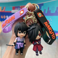 Close-up of Naruto Kakashi Anime Character Keychain cartoon figure detail quality finish