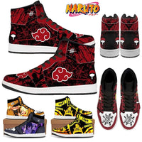Naruto Anime High Top PU Leather Sneakers cartoon street sport basketball gift men women