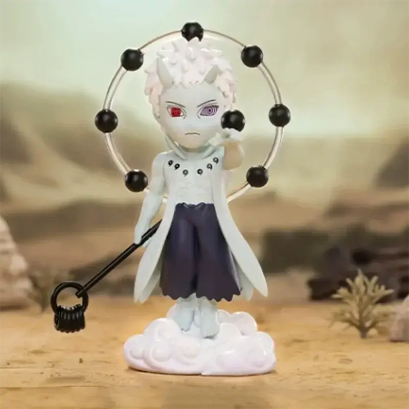 A cute Naruto Pop Mart Blind Box from the Ninkai Taisen Series featuring a collectible chibi anime desktop decoration model.