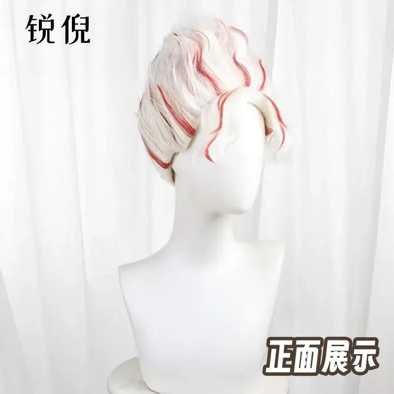 Dandadan Okarun Cosplay Costume Wig Suit Ken Takakura black collar uniform curly hair Halloween