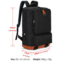 A large, unisex One Piece Luffy Printed Unisex Backpack suitable for school and travel, with compartments for a laptop and iPad.