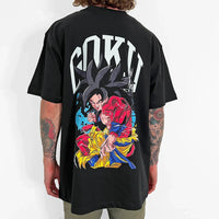 Dragon Ball Son Goku Oversized Retro Graphic T-Shirt flat lay 2026 oversized retro cotton unisex