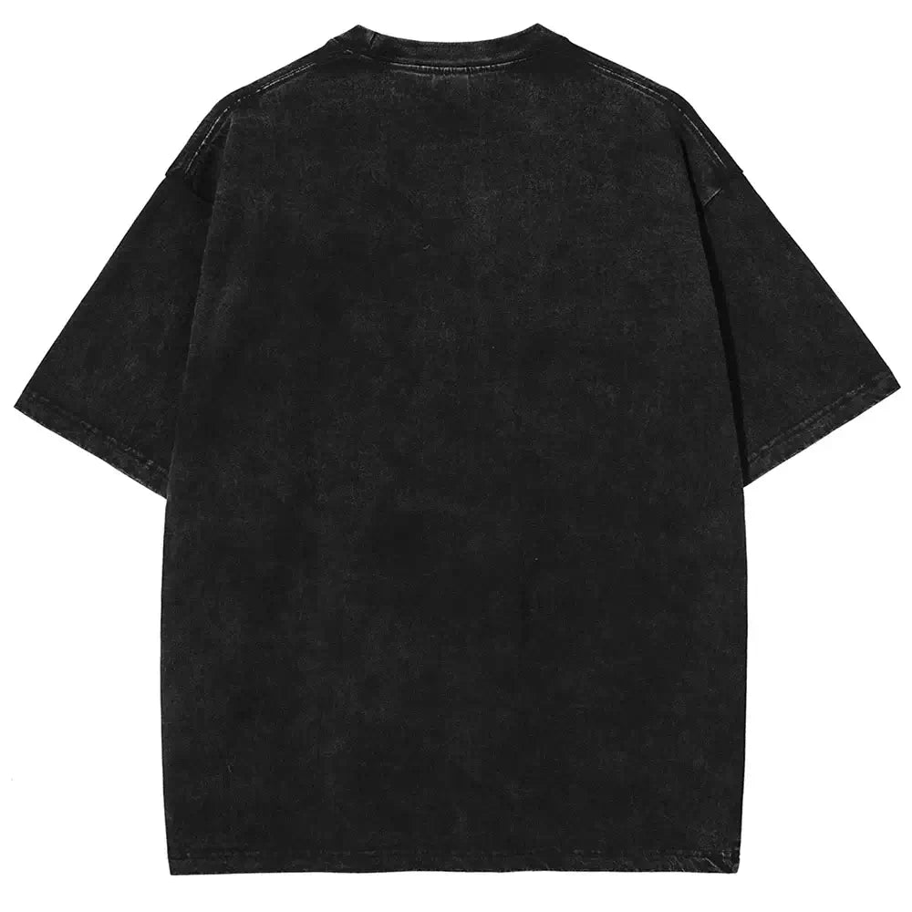 Albedo T-Shirt Overlord Vintage Washed Harajuku Oversized Tee
