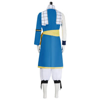 Natsu Dragneel Fairy Tail Cosplay Costume Blue Black Seven Years Later uniform Halloween men
