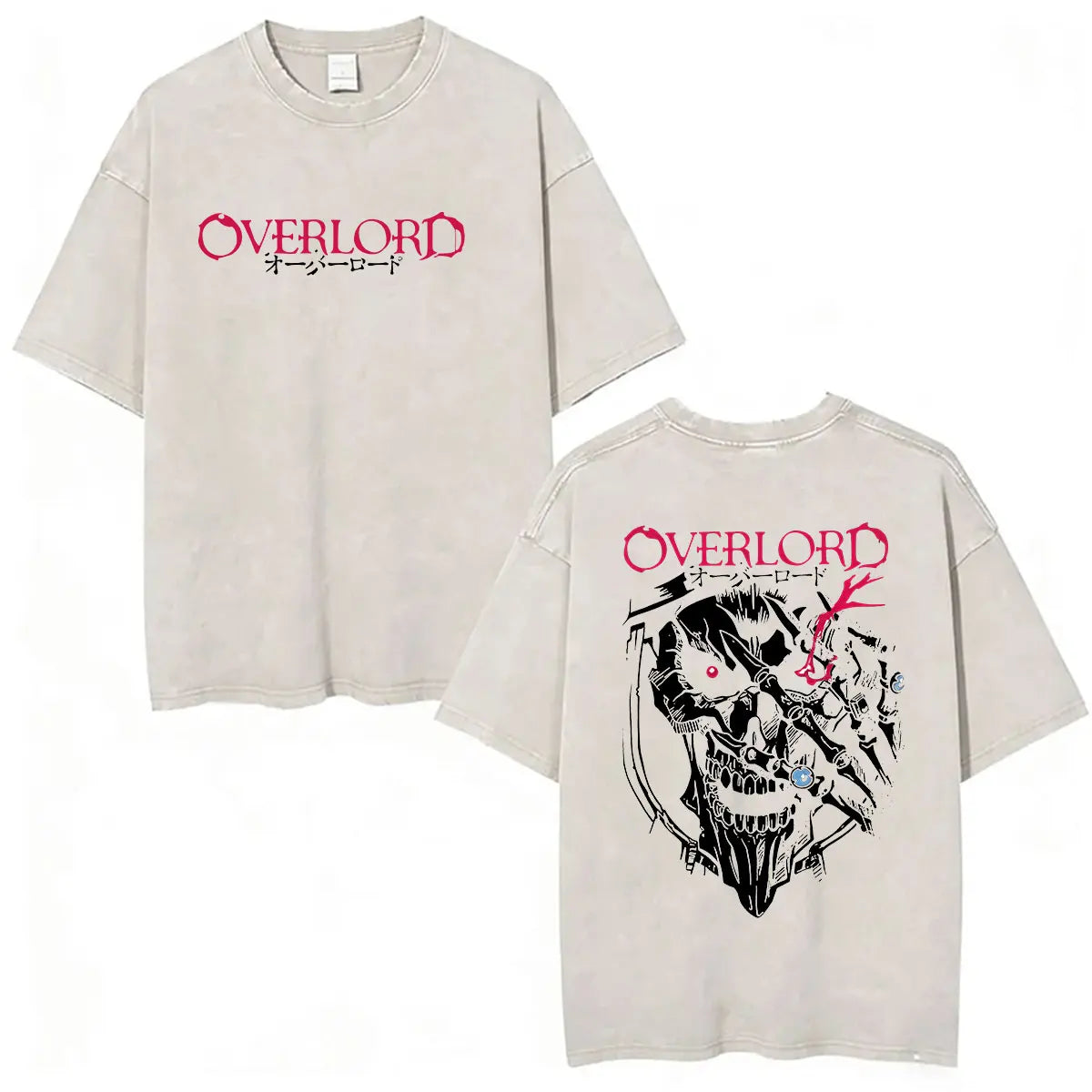 Albedo Overlord Vintage Washed T-Shirt Anime Graphic Tee
