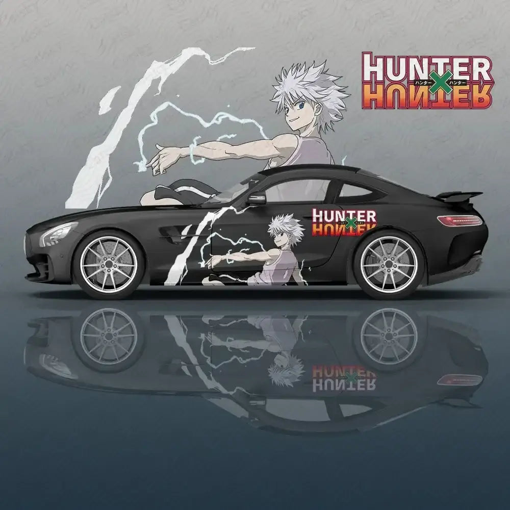 Killua Zoldyck Anime Vinyl Car Decal Side Graphic flower UV fade-resistant universal SUV vehicle