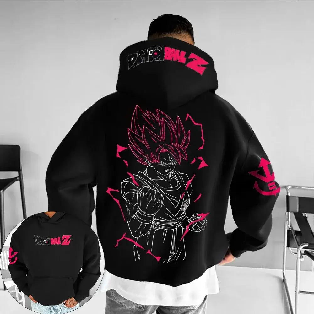 Dragon Ball Zamasu Goku Black Anime Hoodie Harajuku long sleeve parent-child wear men boys