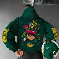 Chopper Hoodie One Piece Parent-Child Matching 100% premium cotton oversized fit long sleeve Tony Tony Chopper anime print unisex kids adults front view