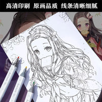 Chainsaw Man Anime Colouring Book multiple pages fan-drawn anime outline sketches colouring