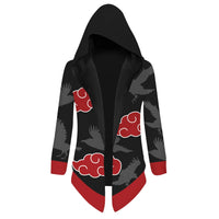 Naruto Uzumaki Cosplay Hooded Cardigan Trench Coat full length spring autumn anime casual jacket