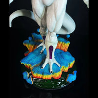 Close-up of Dragon Ball Z Frieza Final Form Figure face and body detail 27CM PVC anime model