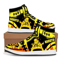 Naruto Anime High Top PU Leather Sneakers side profile high top PU leather anime street shoe
